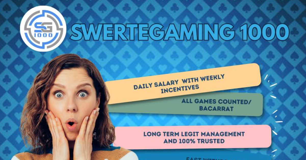 Main banner of SwerteGaming 1000 showing mobile-first entertainment platform